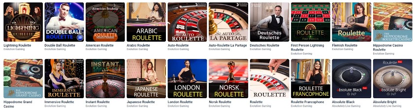 Juegos de ruleta en vivo en 20Bet casino