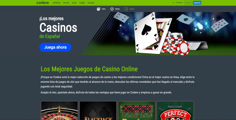 Bono de Bienvenida en Codere Casino
