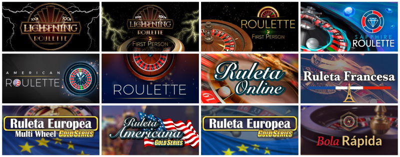 Todas las ruletas de Paston Casino 