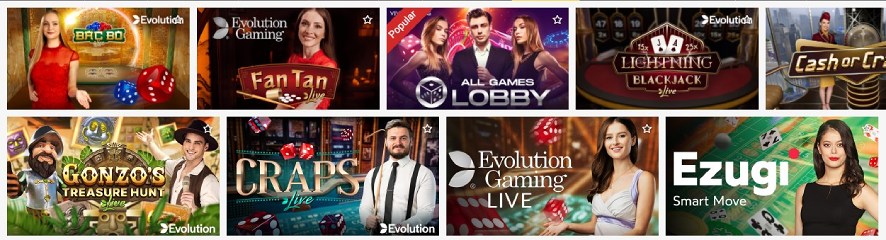 Reloadbet juegos de casino en vivo